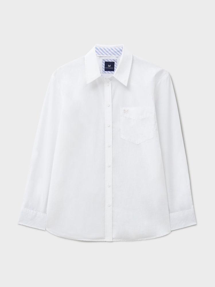 Crew Clothing White Cotton Poplin Shirt - Image 5 of 5