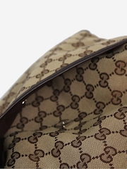Sign of the Times GG Canvas Messenger Brown Bag - Image 5 of 8