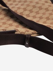 Sign of the Times GG Canvas Messenger Brown Bag - Image 7 of 8
