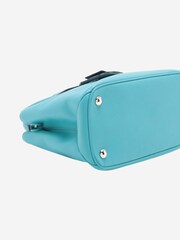 Sign of the Times Blue Saffiano Leather 2Way Bag - Image 3 of 10