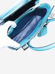 Sign of the Times Blue Saffiano Leather 2Way Bag - Image 9 of 10