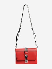 Sign of the Times Red Elektra Spiked Leather Bag - Image 1 of 8