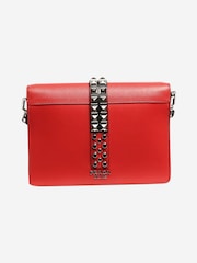 Sign of the Times Red Elektra Spiked Leather Bag - Image 3 of 8