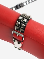 Sign of the Times Red Elektra Spiked Leather Bag - Image 7 of 8