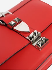 Sign of the Times Red Elektra Spiked Leather Bag - Image 8 of 8