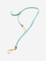 Sign of the Times Blue Turquoise Saffiano Lux Leather 2Way Bag - Image 10 of 10