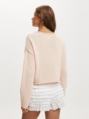 Rosa - Cotton On Long Sleeve Boat Neck Knit Jumper - Imagem 3 de 4
