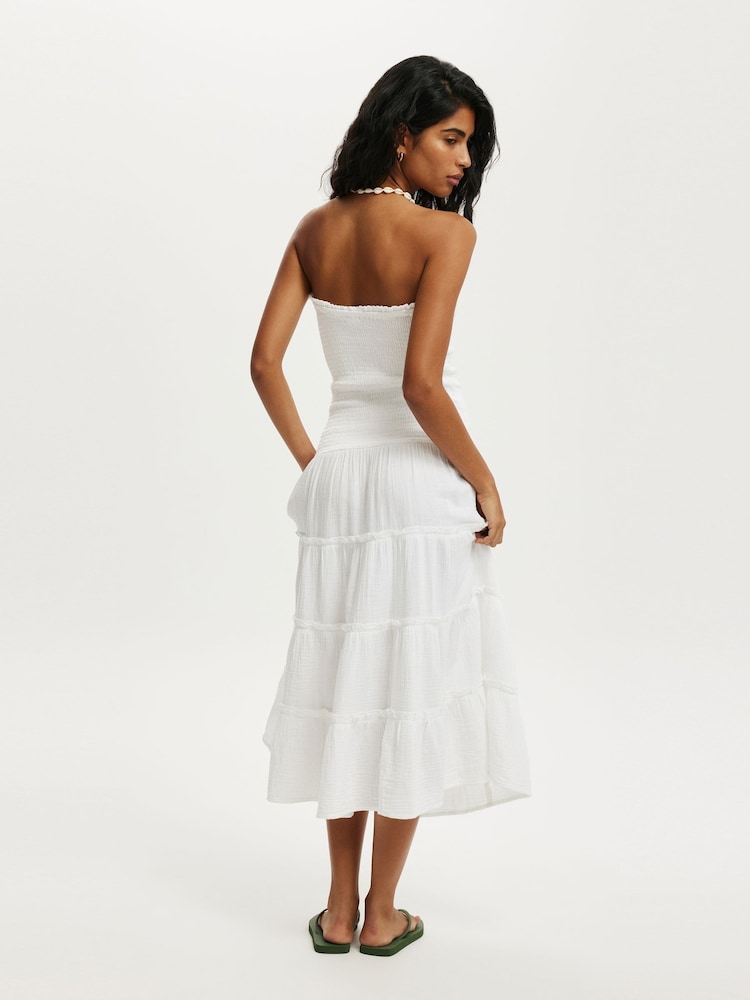 Cotton On White Jet Set Sleeveless Maxi Dress - Image 2 of 5 Cotton On White Jet Set Sleeveless Maxi Dress - Image 2 of 5