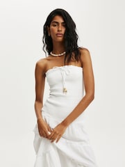 Cotton On White Jet Set Sleeveless Maxi Dress - Image 3 of 5