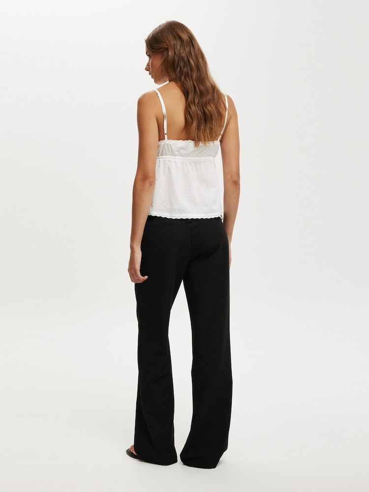 Cotton On Black Lola Low Rise Suit Trousers - Image 4 of 5