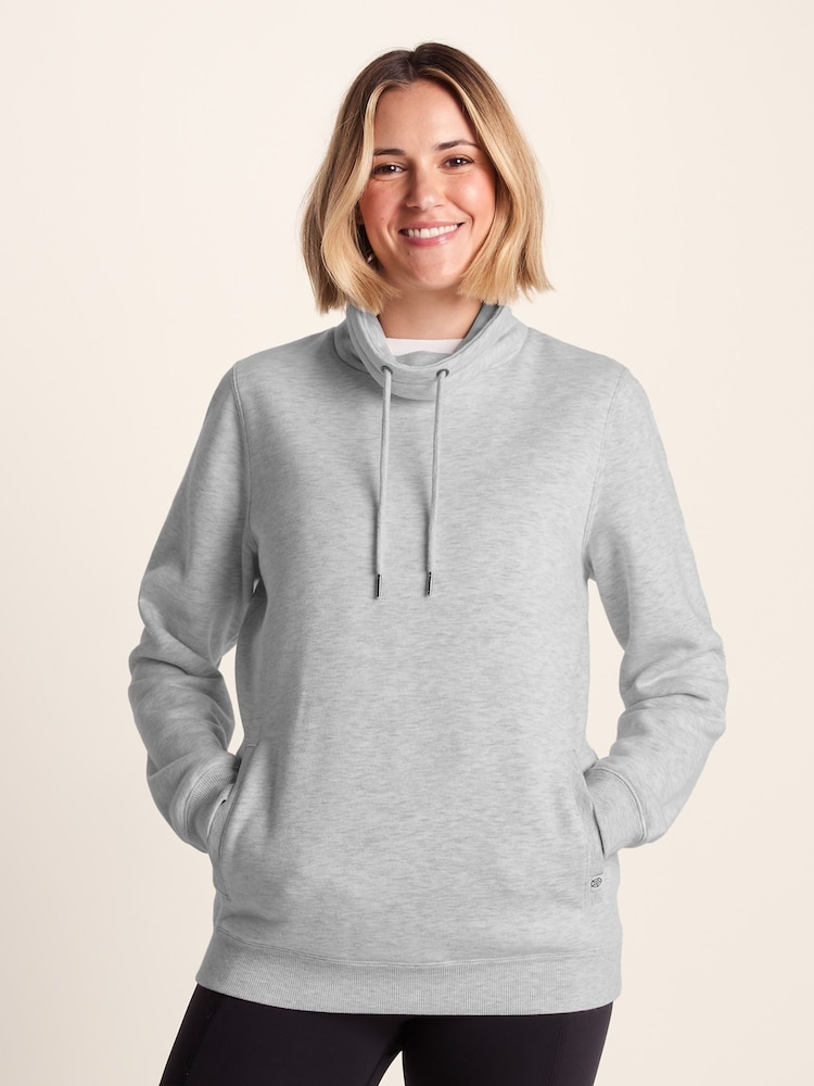 Tog 24 Cream Womens Abigail Funnel Neck Sweatshirt - Image 2 of 7