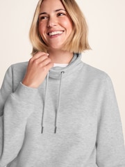 Tog 24 Cream Womens Abigail Funnel Neck Sweatshirt - Image 5 of 7