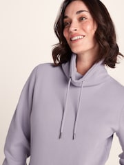 Tog 24 Grey Womens Abigail Funnel Neck Sweatshirt - Image 5 of 7