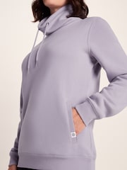Tog 24 Grey Womens Abigail Funnel Neck Sweatshirt - Image 6 of 7