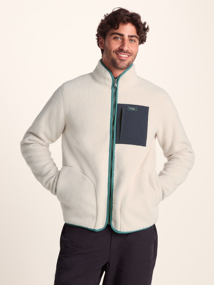 Tog 24 Grey Mens Cameron Sherpa Fleece - Image 2 of 7 Tog 24 Grey Mens Cameron Sherpa Fleece - Image 2 of 7
