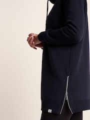 Tog 24 Blue Womens Drakeford Longline Funnel Neck Sweater - Image 6 of 7