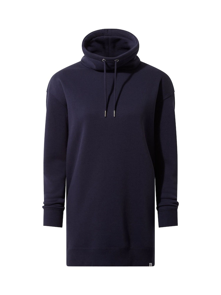 Tog 24 Blue Womens Drakeford Longline Funnel Neck Sweater - Image 7 of 7 Tog 24 Blue Womens Drakeford Longline Funnel Neck Sweater - Image 7 of 7