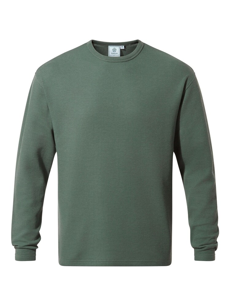 Tog 24 Green Mens Ainsdale Long Sleeve T-Shirt - Image 6 of 6 Tog 24 Green Mens Ainsdale Long Sleeve T-Shirt - Image 6 of 6