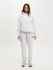 Cotton On Grey Plush Premium Graphic Print Hoodie - Image 3 of 5