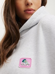 Cotton On Grey Plush Premium Graphic Print Hoodie - Image 5 of 5