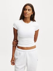 Cotton On White Ultra Soft Fitted T-Shirt - Image 1 of 4
