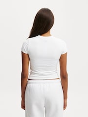 Cotton On White Ultra Soft Fitted T-Shirt - Image 2 of 4