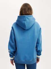 Cotton On Blue Plush Premium Graphic Print Hoodie - Image 2 of 5