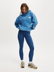 Cotton On Blue Plush Premium Graphic Print Hoodie - Image 5 of 5