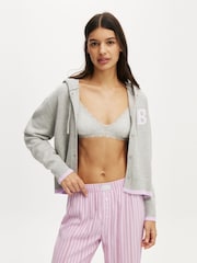 Cotton On Grey Hooded Button Up Hoodie - Image 1 of 5