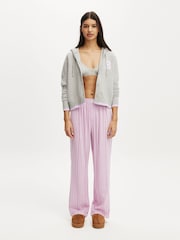 Cotton On Grey Hooded Button Up Hoodie - Image 5 of 5
