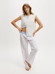 Cotton On Grey Knit Button Up Vest - Image 4 of 4