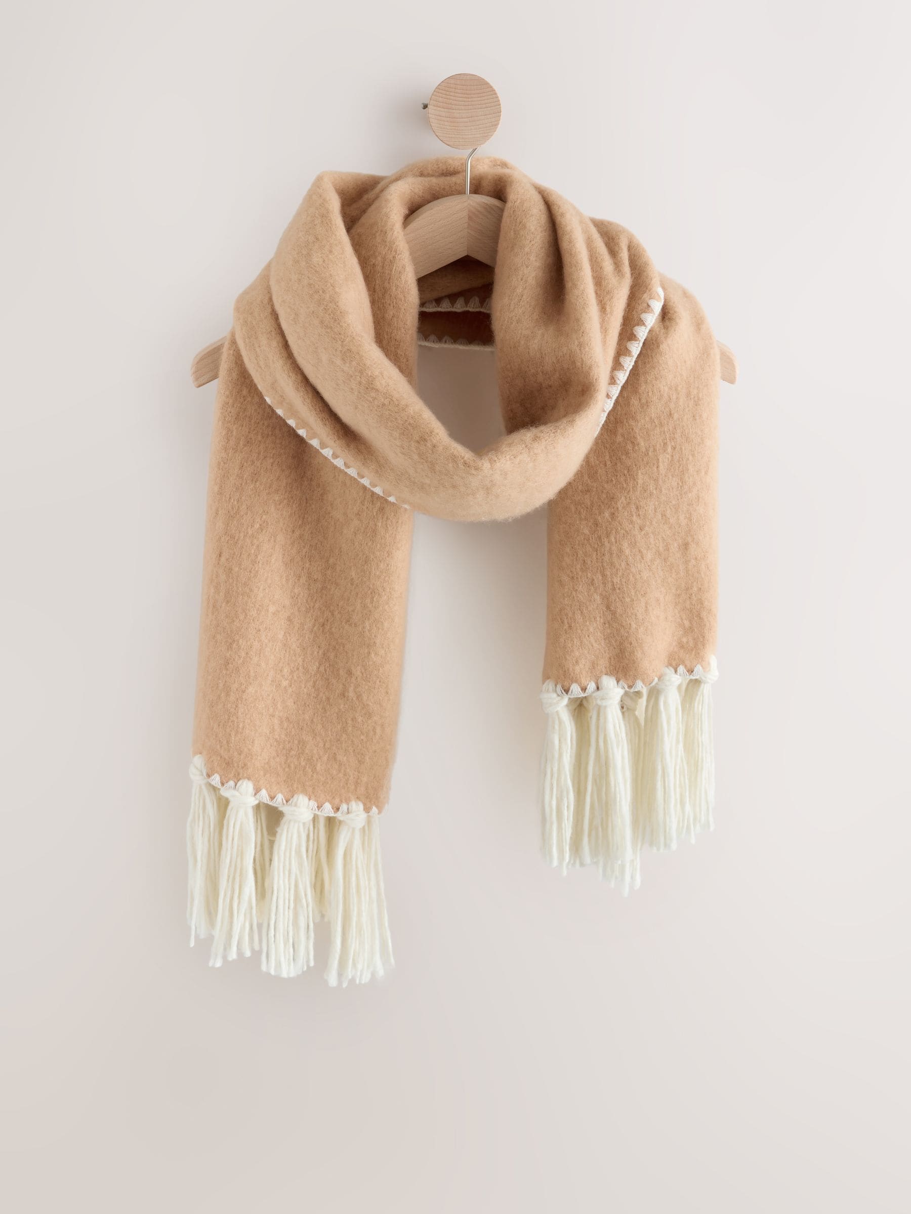 Buy Oatmeal Whipsitch Heavyweight Scarf from the Next UK online shop
