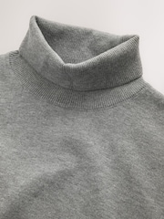 Grey Tank Roll Neck Cover-Up - Image 2 of 3
