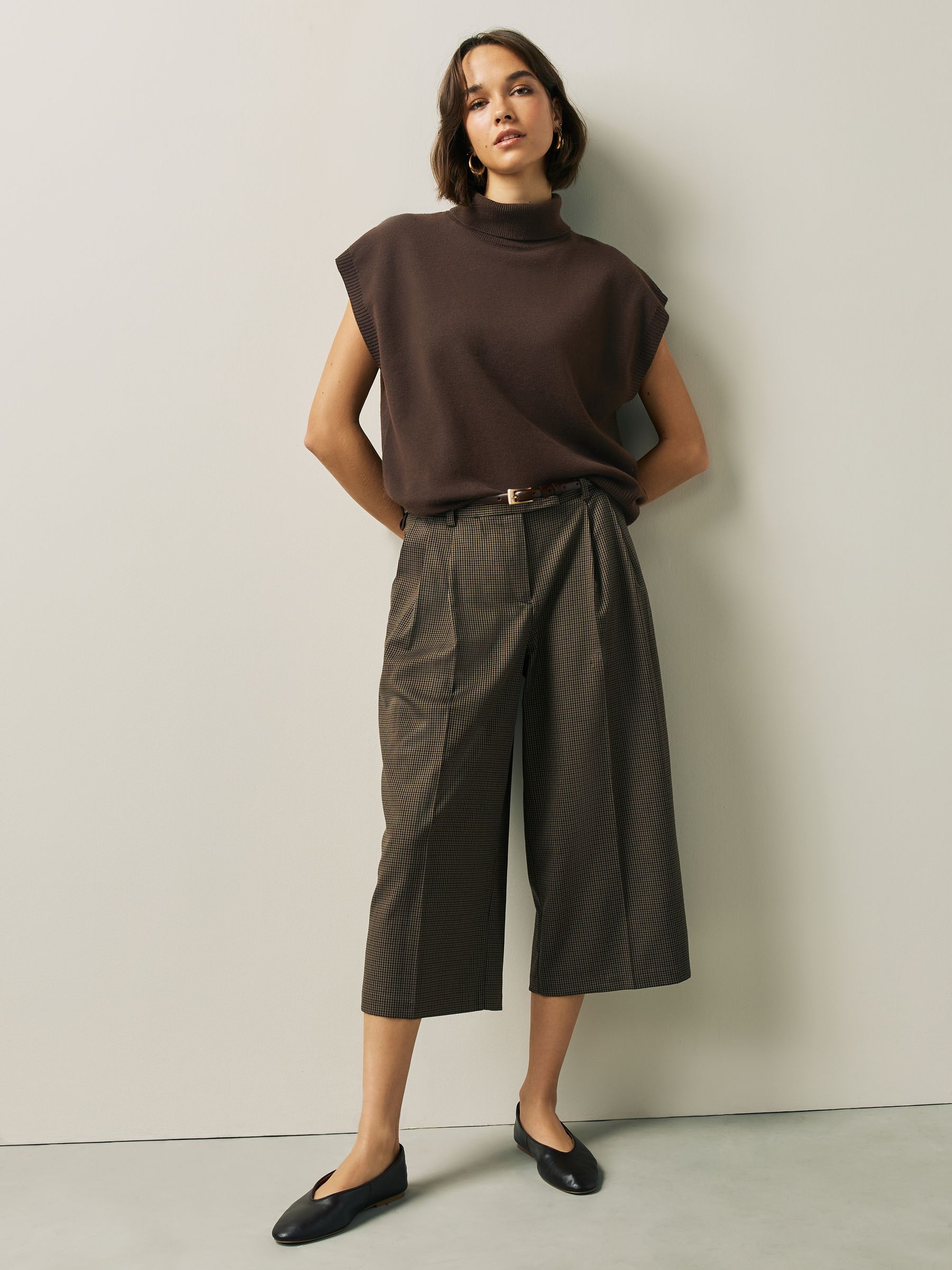 Buy Chocolate Brown Tank Roll Neck Cover-Up from Next USA