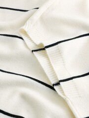Monochrome Stripe Tank Roll Neck Cover-Up - Image 7 of 8