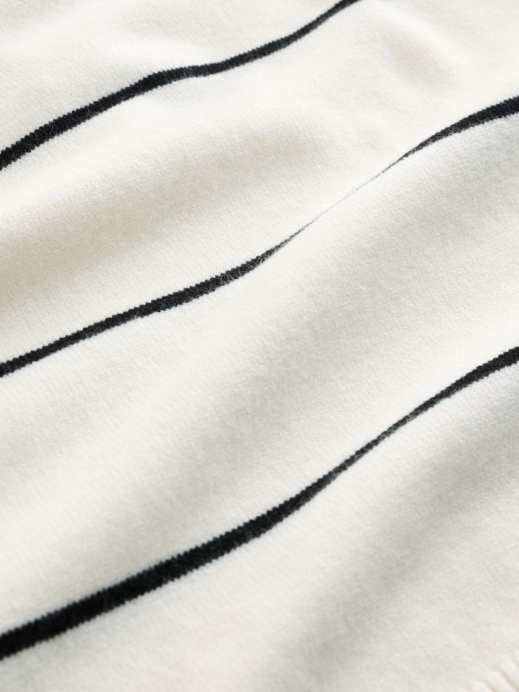 Monochrome Stripe Tank Roll Neck Cover-Up - Image 8 of 8