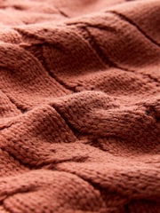 Rust Brown Cable Knit Tank - Image 7 of 7