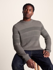 Tog 24 Green Mens Leonard Knitted Jumper - Image 4 of 7