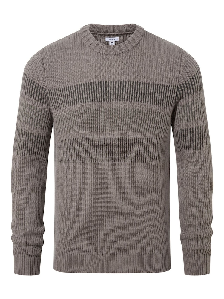 Tog 24 Green Mens Leonard Knitted Jumper - Image 7 of 7