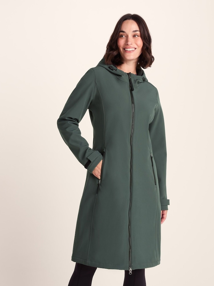 Tog 24 Green Womens Enya Softshell Long Jacket - Image 1 of 7 Tog 24 Green Womens Enya Softshell Long Jacket - Image 1 of 7