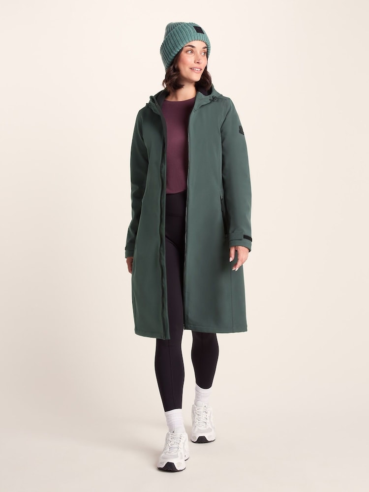 Tog 24 Green Womens Enya Softshell Long Jacket - Image 2 of 7 Tog 24 Green Womens Enya Softshell Long Jacket - Image 2 of 7