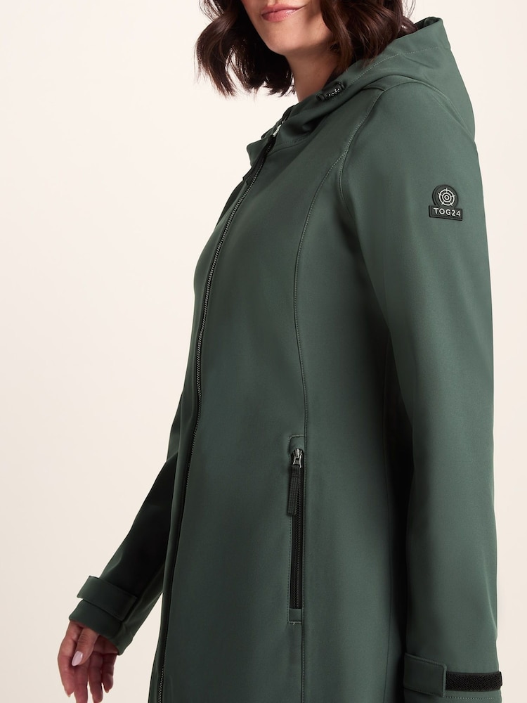 Tog 24 Dark Green Womens Enya Softshell Long Jacket - Image 5 of 5