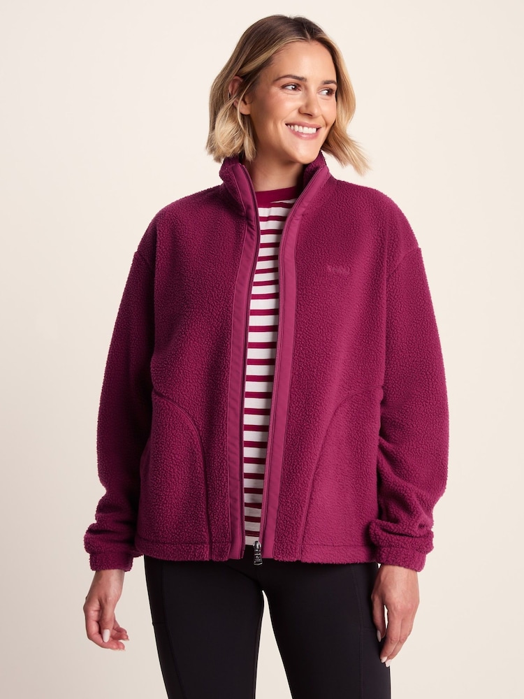 Tog 24 Red Womens Emilie Sherpa Fleece - Image 2 of 7