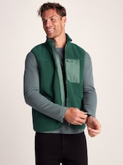 Tog 24 Green Mens Evan Sherpa Gilet - Image 4 of 6
