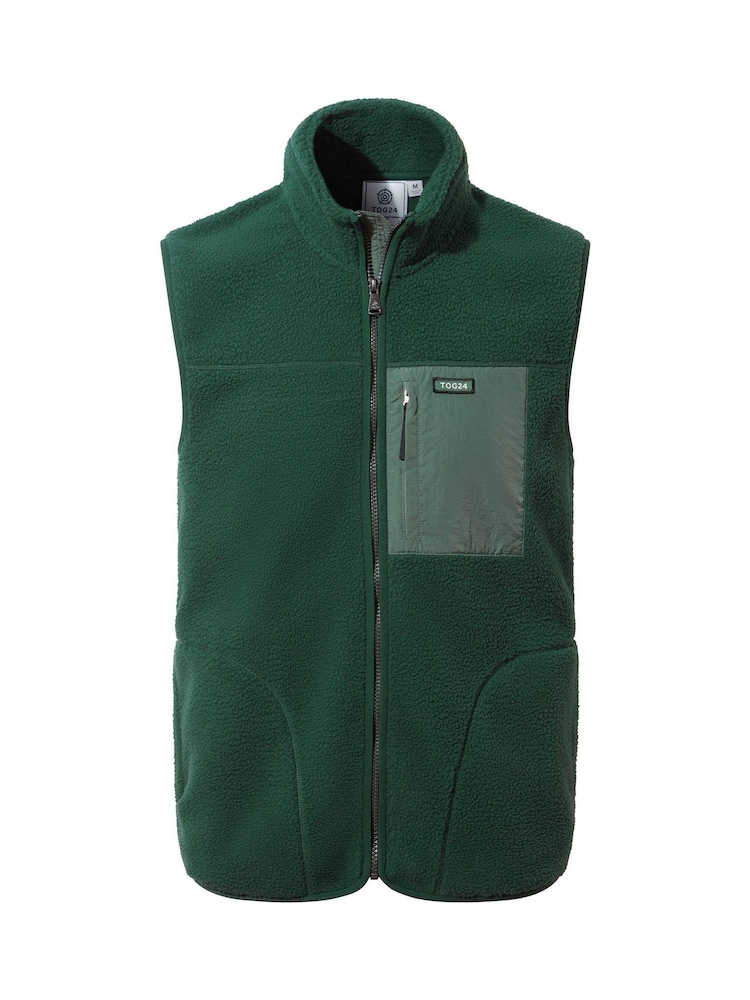 Tog 24 Green Mens Evan Sherpa Gilet - Image 6 of 6 Tog 24 Green Mens Evan Sherpa Gilet - Image 6 of 6