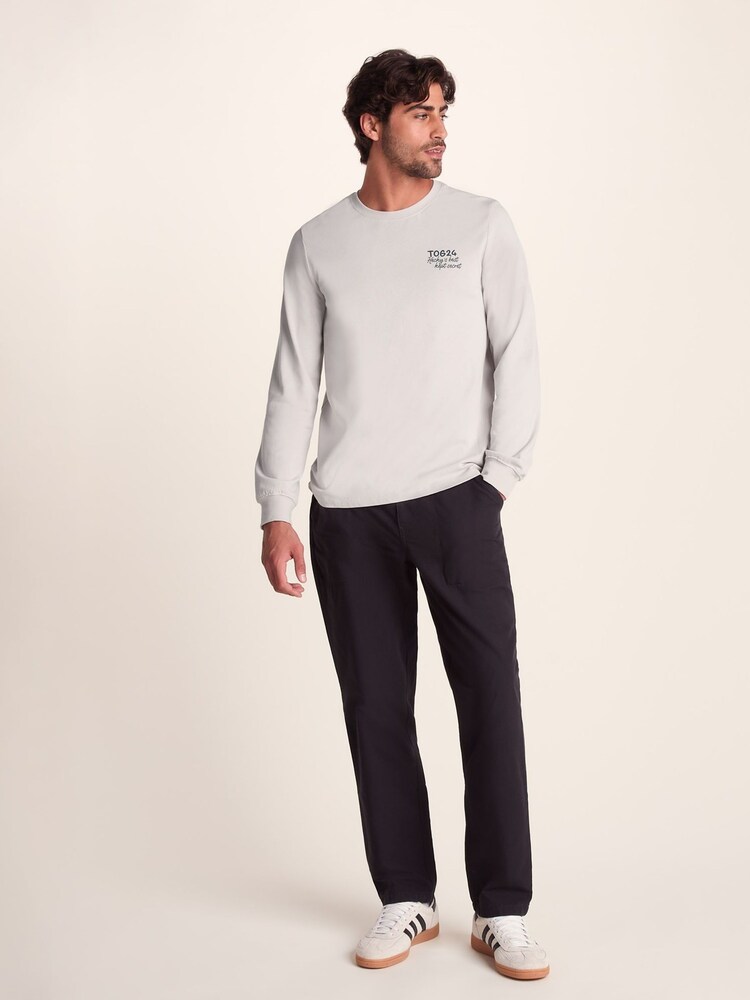 Tog 24 Cream Mens Hecky Long Sleeve T-Shirt - Image 1 of 7