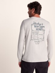 Tog 24 Cream Mens Hecky Long Sleeve T-Shirt - Image 3 of 7