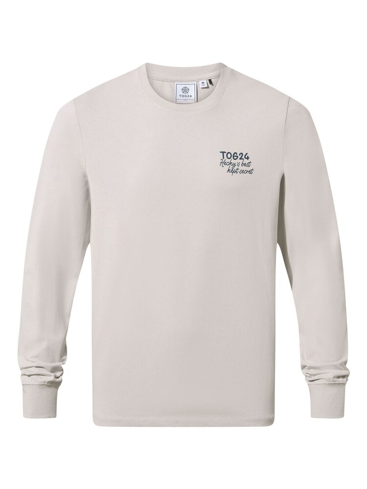 Tog 24 Cream Mens Hecky Long Sleeve T-Shirt - Image 7 of 7