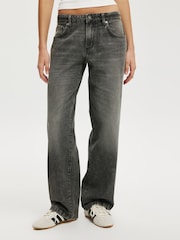 Cotton On Black Low Rise Straight Jeans - Image 1 of 6