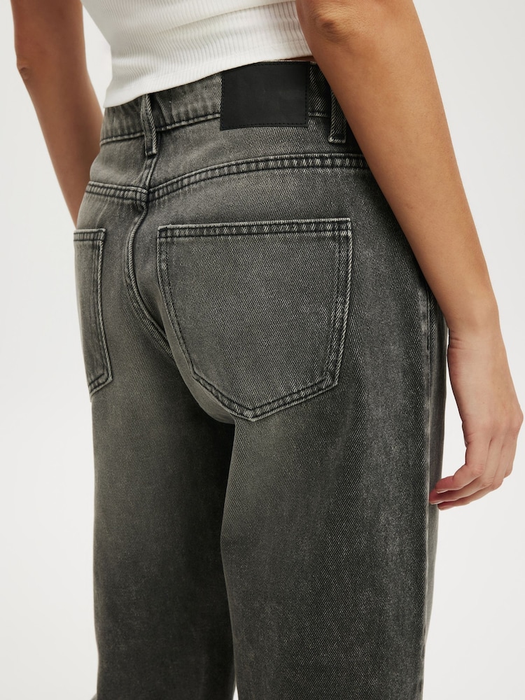 Cotton On Black Low Rise Straight Jeans - Image 6 of 6
